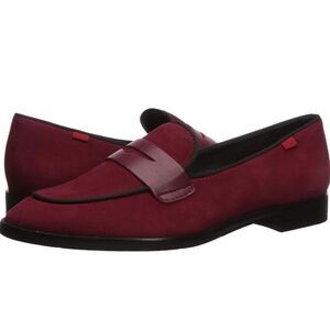 🔥HOST PICK NIB Marc Joseph NY Rouge Nubuck Leather Penny Loafers Size 8.5